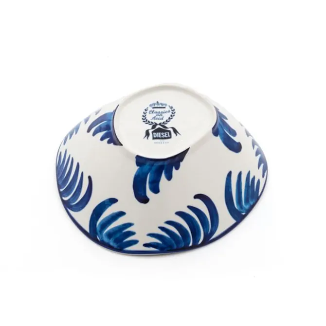 Porcelain Salad Bowl Classic On Acid Pajaro