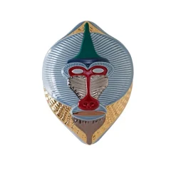 Primates Mandrillus Mask - Glossy Sugar Paper/Fire Red