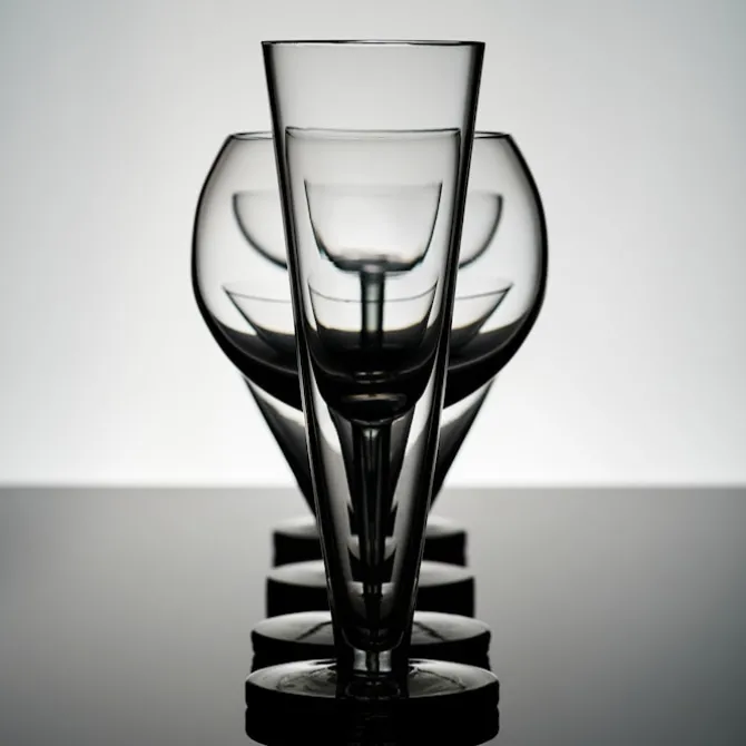 Puck Flute Glass - Set of 2