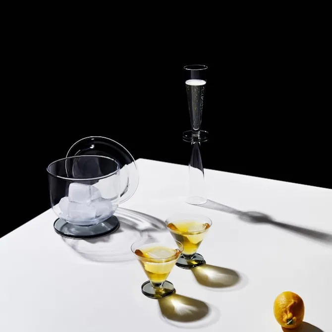 Puck Flute Glass - Set of 2