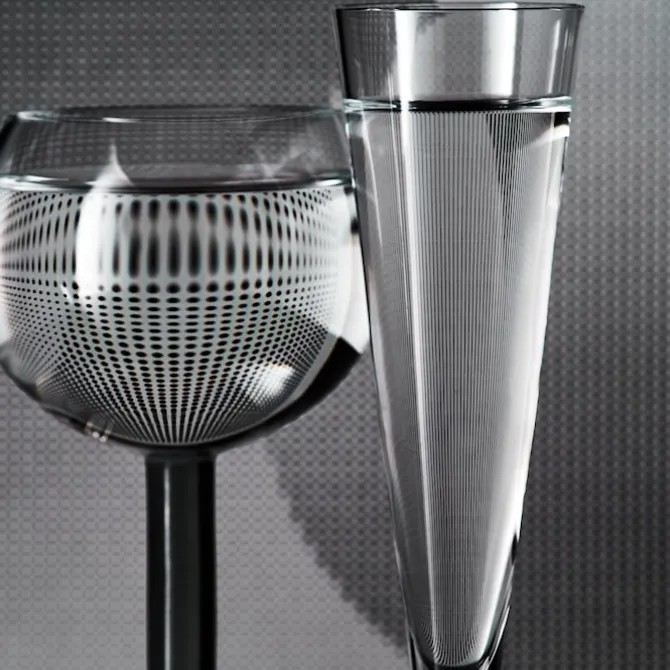 Puck Flute Glass - Set of 2