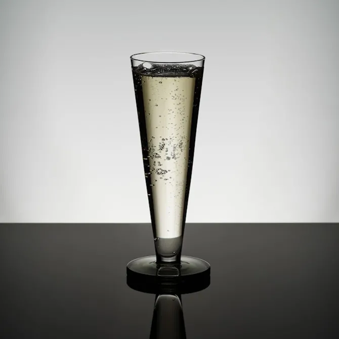 Puck Flute Glass - Set of 2