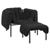 Puffy Lounge Chair + Ottoman