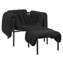 Puffy Lounge Chair + Ottoman