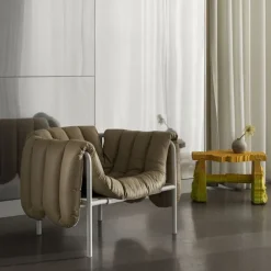 Puffy Lounge Chair + Ottoman