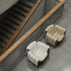 Puffy Lounge Chair + Ottoman