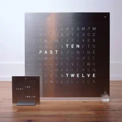 Qlocktwo Classic - Brushed Stainless Steel