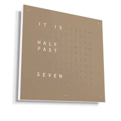 Qlocktwo Large - Hazelnut
