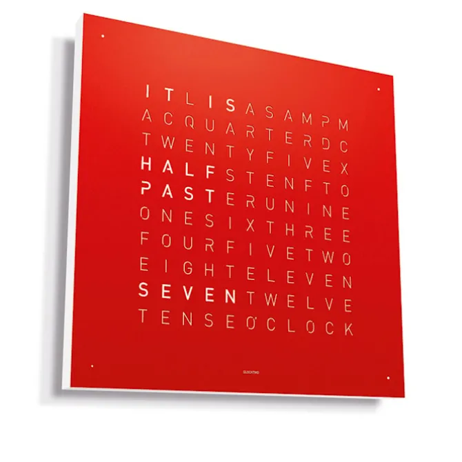 Qlocktwo Large - Red Pepper