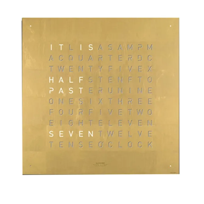 Qlocktwo Large Creators Edition - Gold
