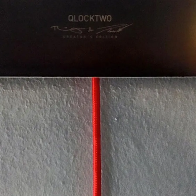 Qlocktwo Tekstilledning