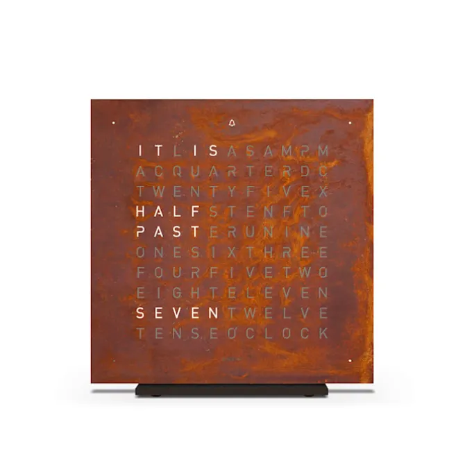 Qlocktwo Touch Special Edition - Creator's Edition Rust