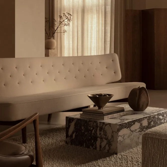 Radiohus 2-seters sofa eik