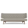 Radiohus 2-seters sofa valnøtt