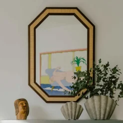 Rattan Mirror Small