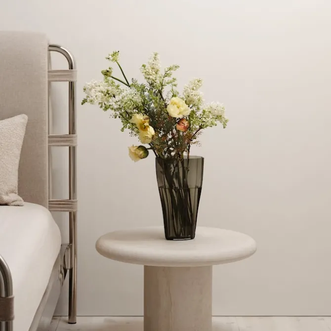 Reed Vase Smokey Green