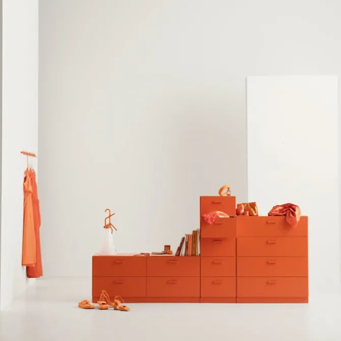 Relief Chest of Drawers Low Plinth