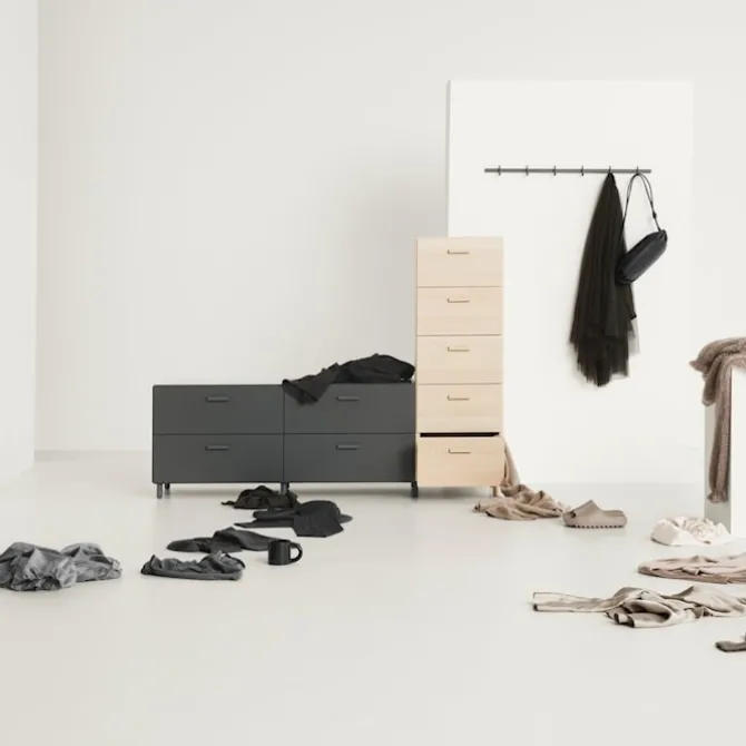 Relief Chest of Drawers Tall Legs
