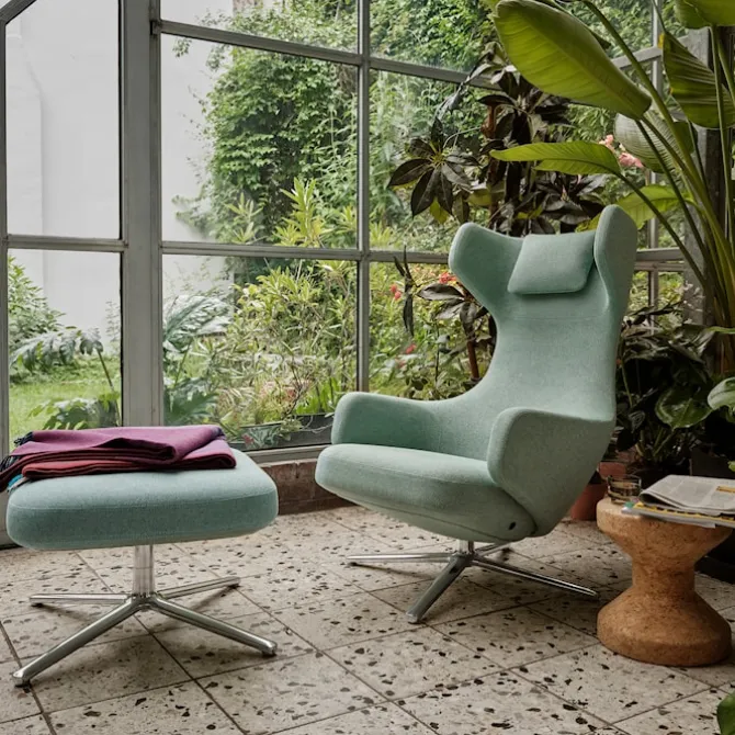 Repos Ottoman fotskammel Polished