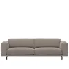 Rest sofa 3-seter svart metallunderstell
