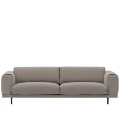 Rest sofa 3-seter svart metallunderstell