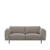 Rest sofa 2-seter svart metallunderstell hearth 6