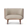 RF1904 Sideways Lounge Chair Oiled Walnut