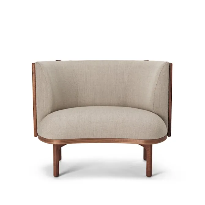 RF1904 Sideways Lounge Chair Oiled Walnut