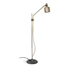 Riddle Floor Lamp Single, Brass