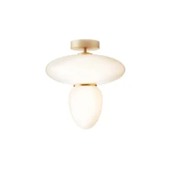 Rizzatto 42 Satin Brass/Opal White