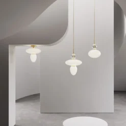 Rizzatto 42 Satin Brass/Opal White