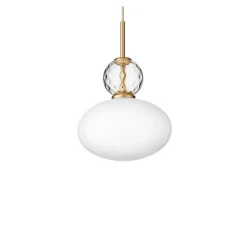 Rizzatto 32 Satin Brass/Opal White