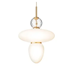 Rizzatto 43 Satin Brass/Opal White