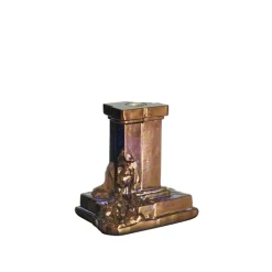 Rocky Baroque Candlestick Glossy Glaze