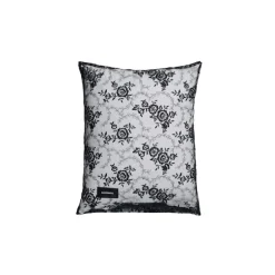 Rose Pillow Case Lace Black
