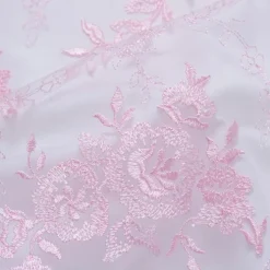 Rose Pillow Case Lace Pink