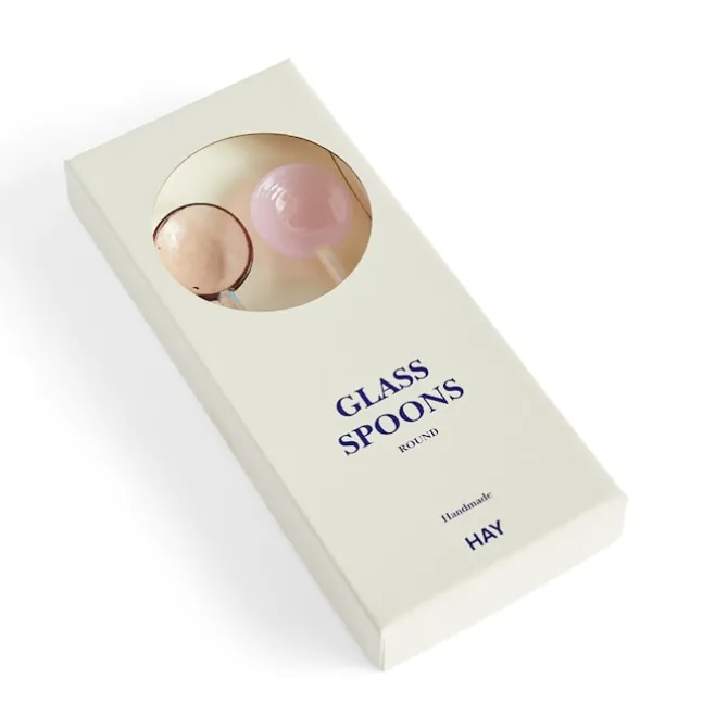 Round glassskjeer 2-pakning