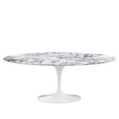 Saarinen Oval spisebord 198 cm White