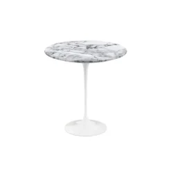Saarinen Round sidebord Ø 51 cm White