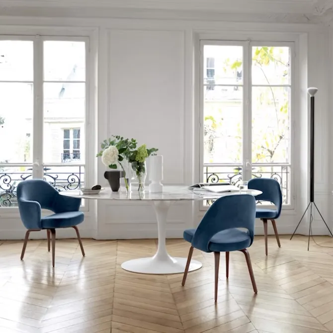 Saarinen Round spisebord Ø 120 cm Black