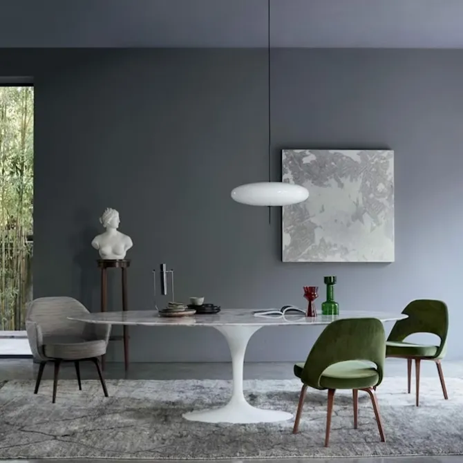 Saarinen Round spisebord Ø 137 cm Black