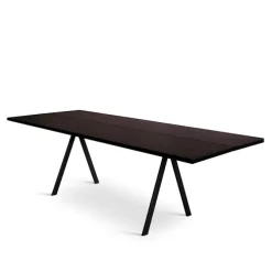 Saw Table Solid Wood 2-Parts Smoked