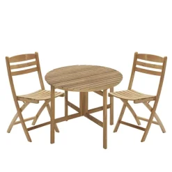 Selandia spisegruppe rundt bord Ø94cm & 2 stoler