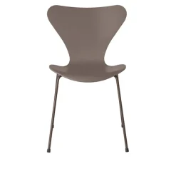 Series 7 stol 3107 askfiner stålram brun bronse