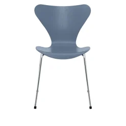 Series 7 stol 3107 farget askfiner stålram krom