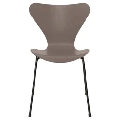 Series 7 stol 3107 farget askfiner stålram svart
