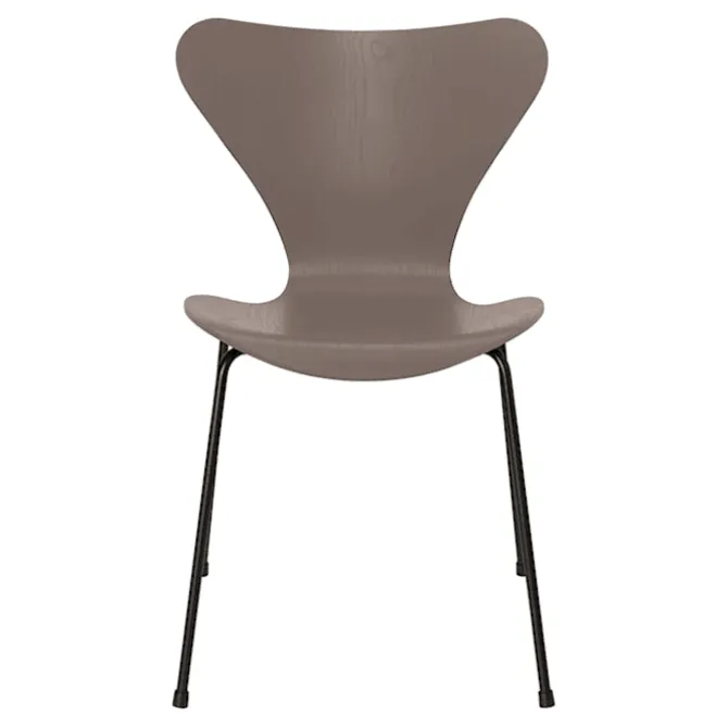Series 7 stol 3107 farget askfiner stålram svart