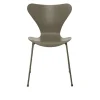 Series 7 stol 3107 farget askfiner stålram brun bronse