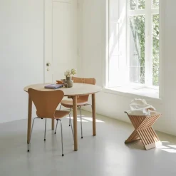Series 7 stol 3107 trefiner stålram krom