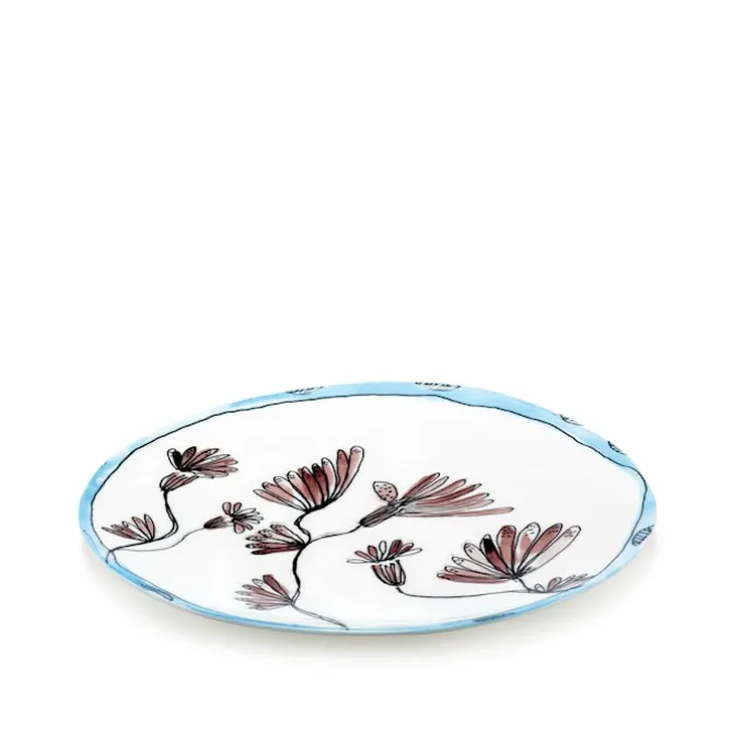 Serving Plate Camelia Aubergine